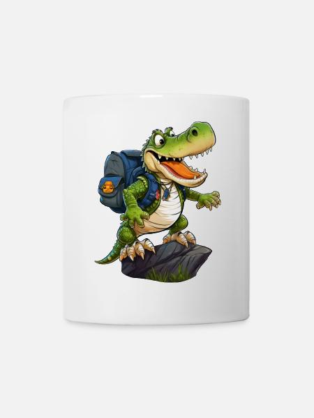 Crocodile Hiking / Mountaineering Crocodiles - Mug - white