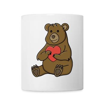 Ours amoureux - Mug blanc - blanc - Devant