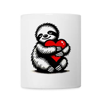 Faultier - Tasse - Weiß - Vorne