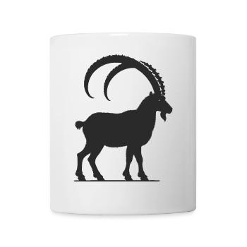Majestic Capricorn – Silhouette Style - Mug - white - Front