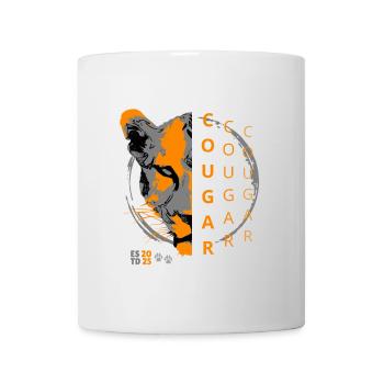 - halbes Gesicht des Tieres im Schatten - Tasse - Weiß - Vorne