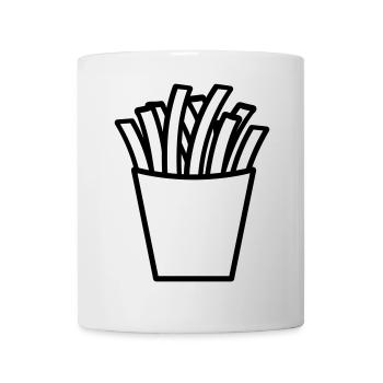 Pommes frites - Tasse - Weiß - Vorne