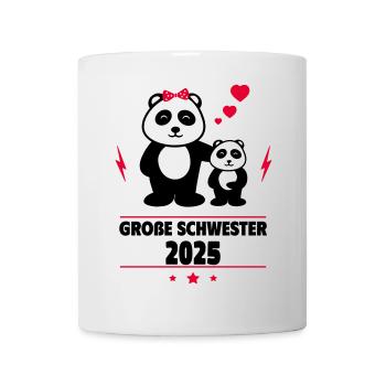 Große Schwester 2025 - Tasse - Weiß - Vorne
