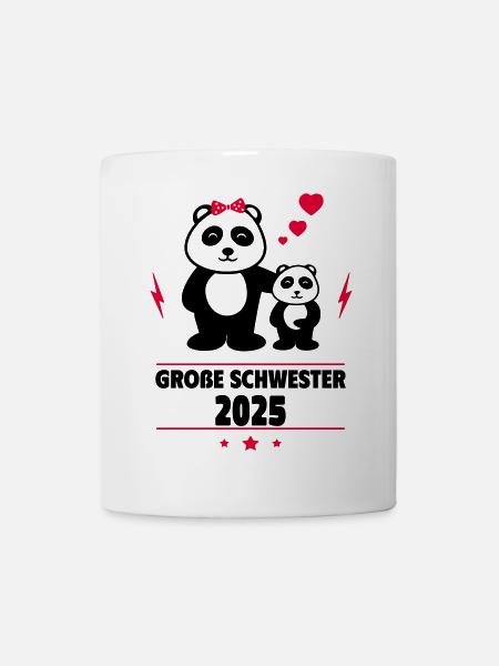 Große Schwester 2025 - Tasse - Weiß