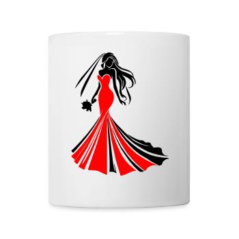 Mariée - Mug blanc - blanc - Devant
