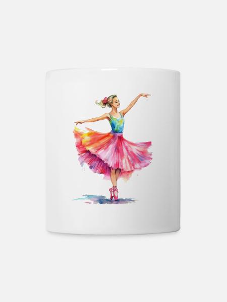 Tänzerin - Tasse - Weiß