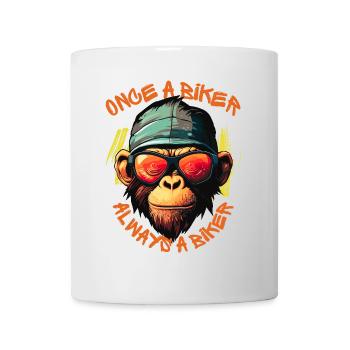 Once A Biker - Always A Biker - Mug - white - Front
