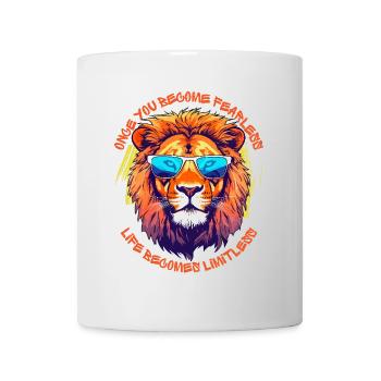 Once You Become Fearless - Life Becomes Limitless - Mug - white - Front