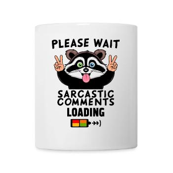 Funny raccoon - Mug - white - Front