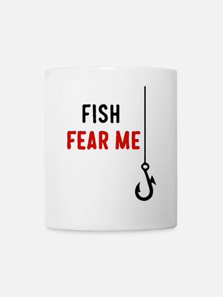 Fish Fear Me - Tasse - Weiß
