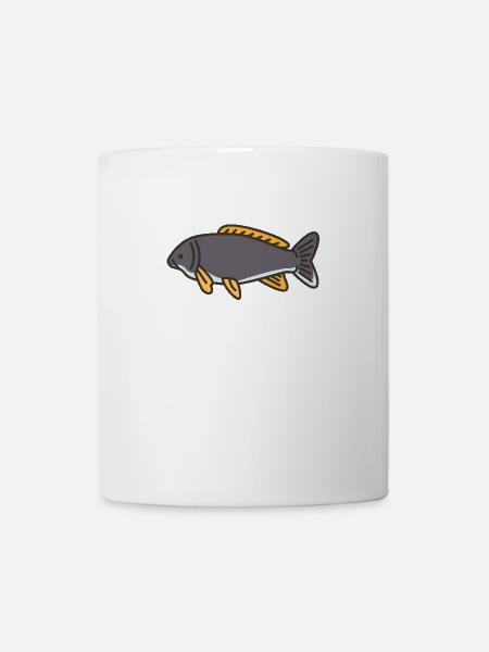 Karpfen in Harmonie - Tasse - Weiß