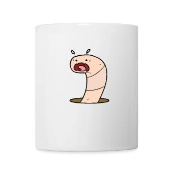 Beweglicher Wurm - Tasse - Weiß - Vorne