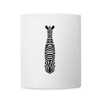 Zebra mit Einzigartigen Streifen - Tasse - Weiß - Vorne