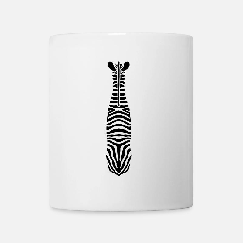 Zebra with Unique Stripes - Mug - white