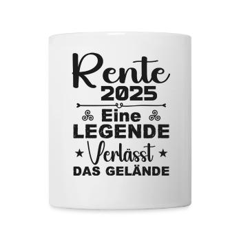 Pension 2025 - Une légende quitte le site - Mug blanc - blanc - Devant