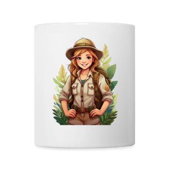Researcher in the forest - Mug - white - Front