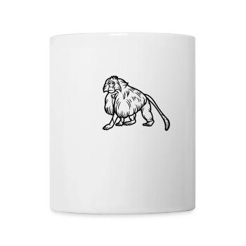 Singe Gelada - Mug blanc - blanc - Devant