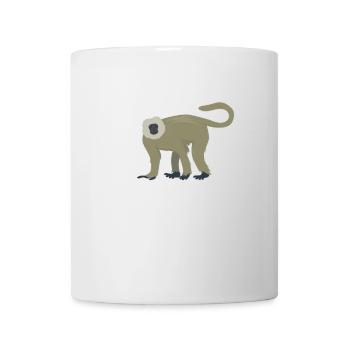 Eleganter Langur - Tasse - Weiß - Vorne