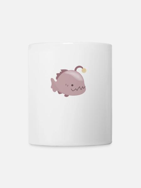 Biolumineszenter Anglerfisch - Tasse - Weiß