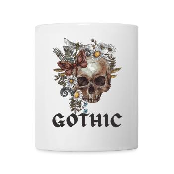 Gothic Black Edition Totenkopf - Tasse - Weiß - Vorne