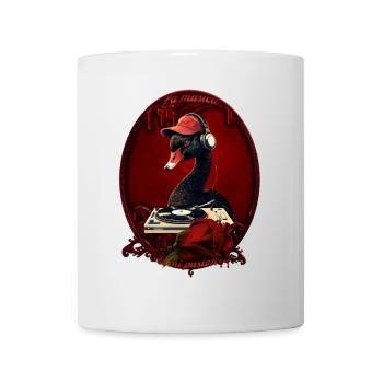 Der schwarze Schwan, der Kreativität symbolisiert - Tasse - Weiß - Vorne
