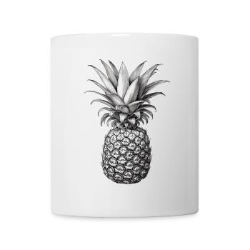 Ananas - Mug blanc - blanc - Devant