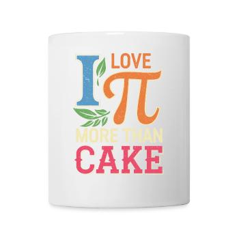 Ich liebe Pi mehr als Kuchen - Tasse - Weiß - Vorne
