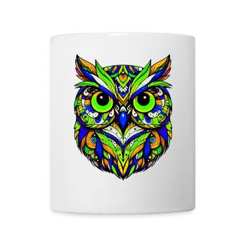 Eule - Tasse - Weiß - Vorne