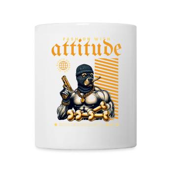 Pitbulls gangsters - Mug blanc - blanc - Devant