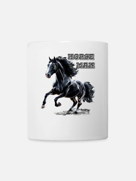 Reiter-Hengst - Tasse - Weiß