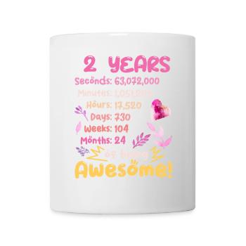 2 ans ! Cadeau d’anniversaire pour les 2 ans - Mug blanc - blanc - Devant
