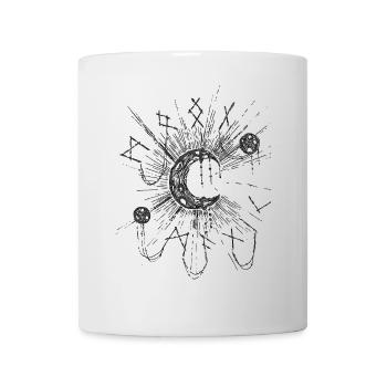 Art en ligne de l’espace Lunar Net - Mug blanc - blanc - Devant