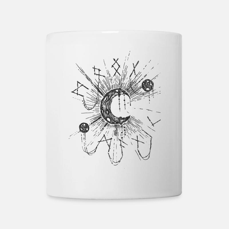 Art en ligne de l’espace Lunar Net - Mug blanc - blanc