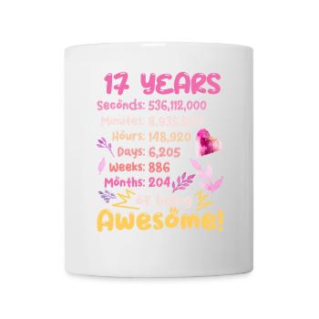 17 Jahre alt! Geburtstagsgeschenk 17. Geburtstag - Tasse - Weiß - Vorne