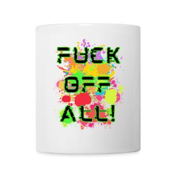 Explosion der Farben mit Untertiteln - Tasse - Weiß - Vorne