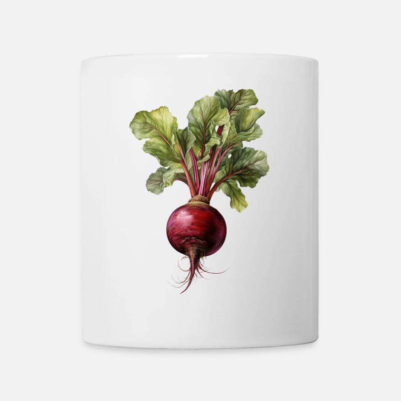 Rote Beete / Rote Bete - Tasse - Weiß