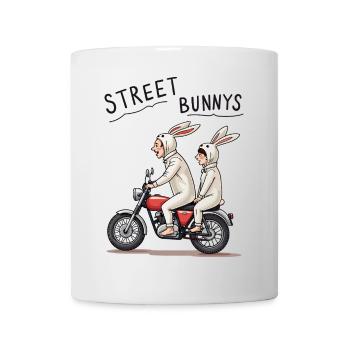 Biker Hasen - Tasse - Weiß - Vorne