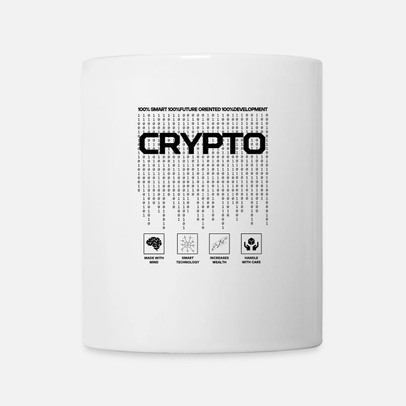 Krypto Design - Tasse - Weiß