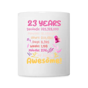 23 Jahre alt! Geburtstagsgeschenk 23. Geburtstag - Tasse - Weiß - Vorne