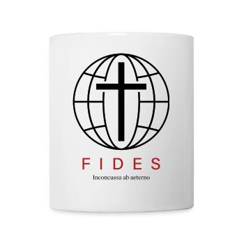FIDES Cross of Jesus Faith Religion Jesus Christ - Mug - white - Front