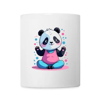 Pastell Panda Spaßlook - Tasse - Weiß - Vorne