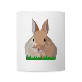Holly Rabbit in the Grass - Mug - white - Front