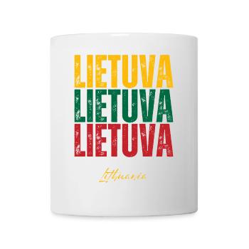 Lithuanian pride, flag of Lithuania - Mug - white - Front