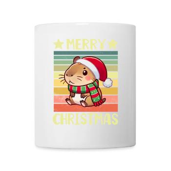 Capybara Weihnachten - Tasse - Weiß - Vorne
