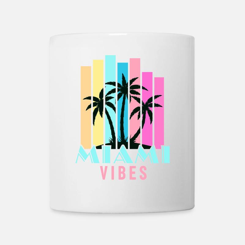 Vibrations de Miami - Mug blanc - blanc