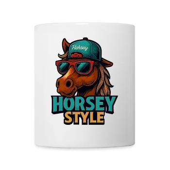 Pferde Style Sonnenbrille - Tasse - Weiß - Vorne