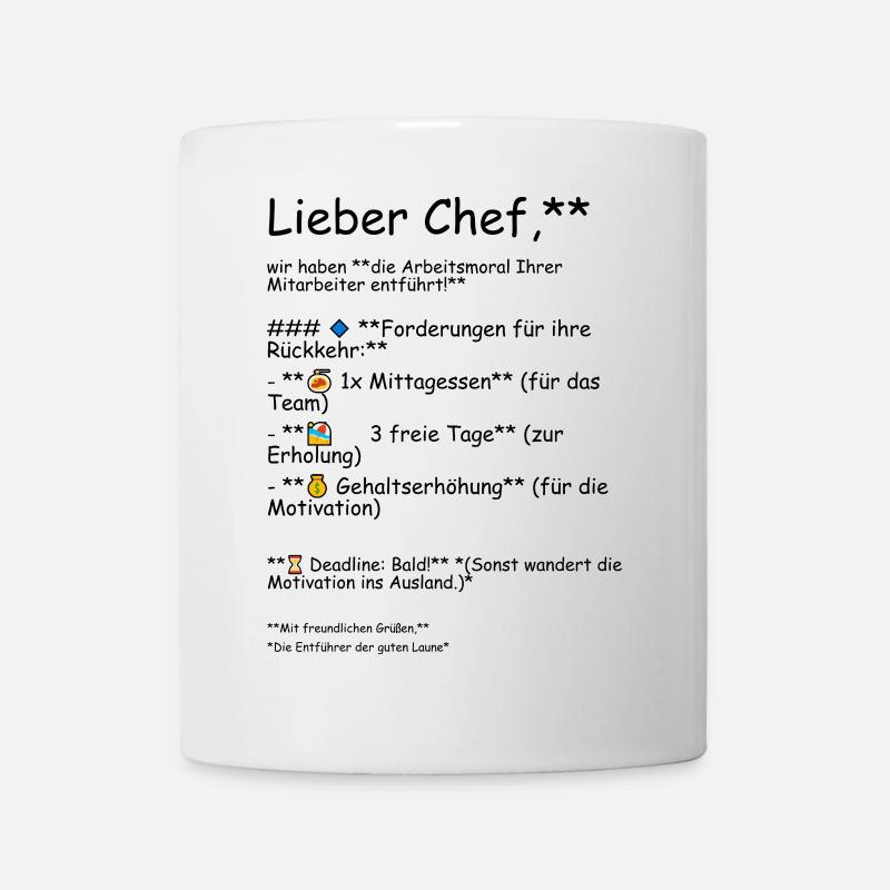Arbeidsmoralen - Kopp - hvit