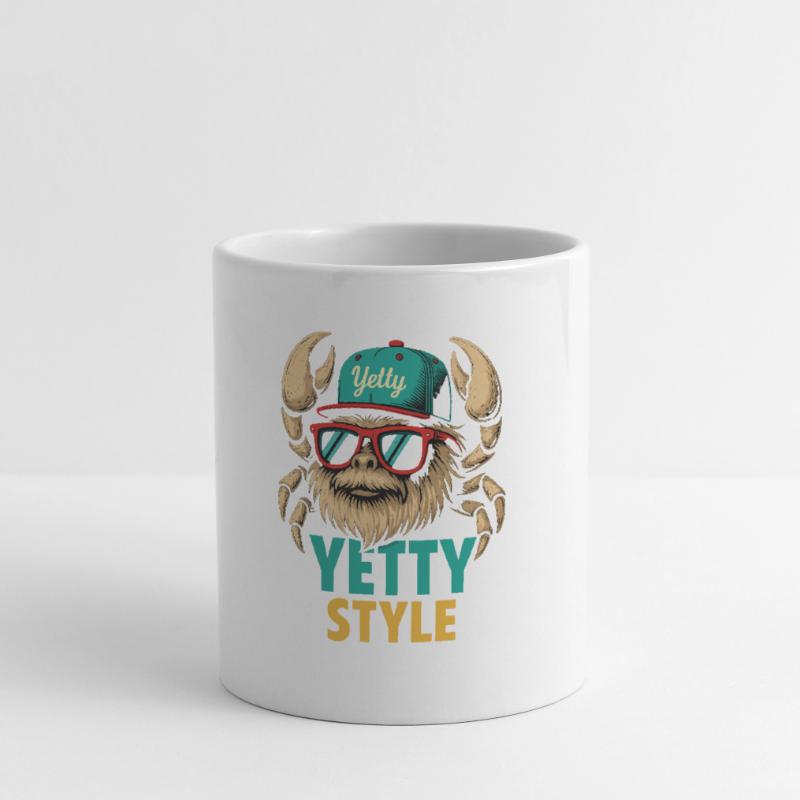 Graphisme Yeti Style Yetty Mug blanc