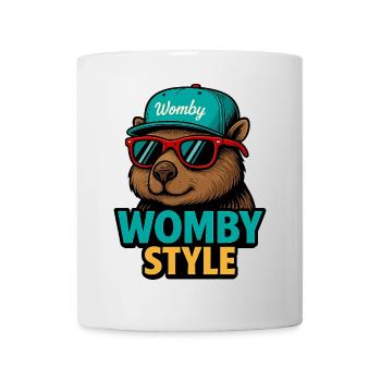 Womby Style Biber mit Sonnenbrillen - Tasse - Weiß - Vorne