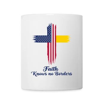 American and Vatican Flag - Mug - white - Front